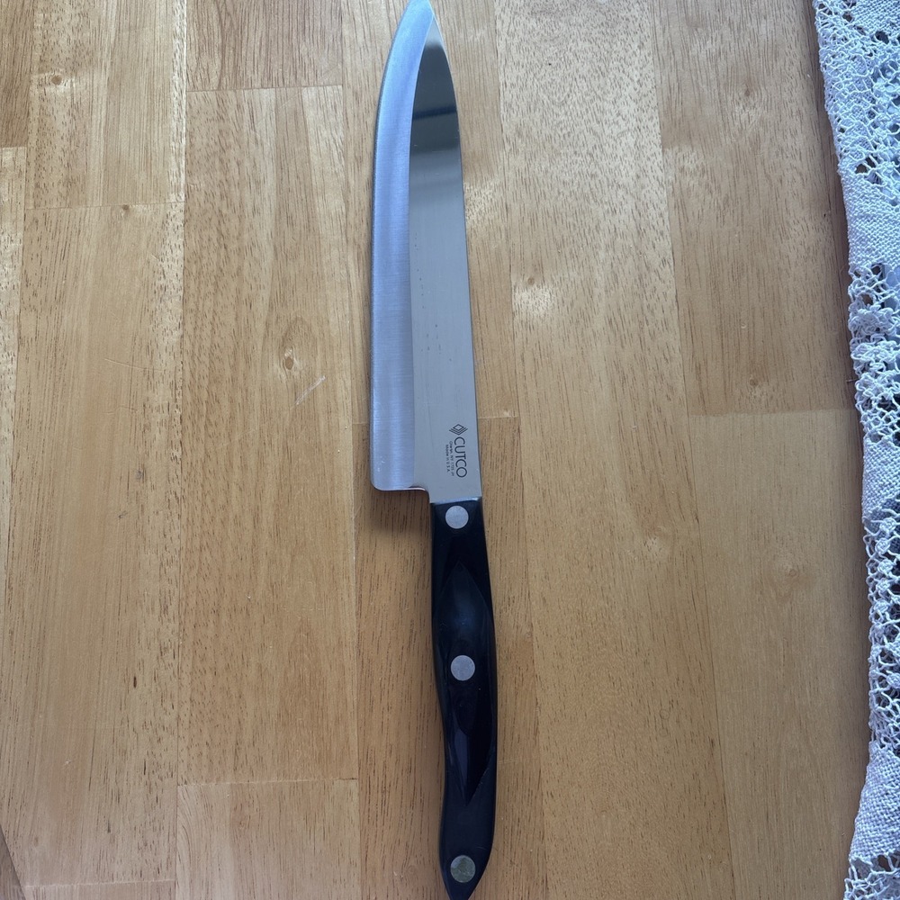 Cutco 1728 KM Petite Chef Knife 7.5" Blade Brown Handle Made USA Kitchen Knife